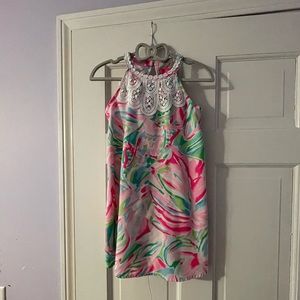Lilly Pulitzer girls mini pearl shift dress size 6, VGUC
